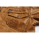 Jaxon - Geacă din piele cu glugă