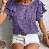 Charmaine | Bluză lejeră cu volane vesele