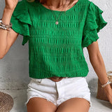 Charmaine | Bluză lejeră cu volane vesele