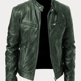 Victor - Jachetă din Piele Casual: Stil Atemporal și Confort