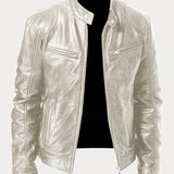 Victor - Jachetă din Piele Casual: Stil Atemporal și Confort