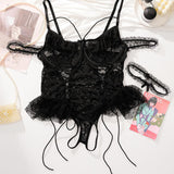 Camille™ | Body din dantelă mărime mare