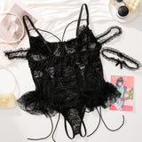 Camille™ | Body din dantelă mărime mare