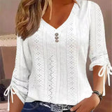 Maybelle | Bluză elegantă cu decolteu în V