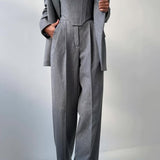 Grace | Set din Trei Piese cu Sacou cu Două Rânduri de Nasturi