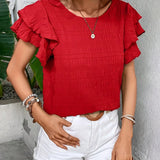 Charmaine | Bluză lejeră cu volane amuzante