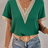 Davina | Bluză elegantă cu detalii de dantelă luxoasă