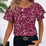 Regina | Bluză modernă cu volane jucăușe