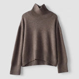 Elena™ - Pulover din Cashmere Pur cu Guler Înalt