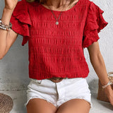 Charmaine | Bluză lejeră cu volane amuzante