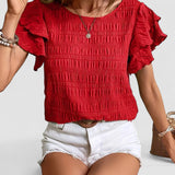 Charmaine | Bluză lejeră cu volane amuzante