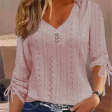 "Maybelle | Bluză sofisticată cu decolteu în V"