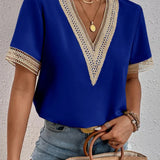 Davina | Bluză elegantă cu detalii de dantelă luxoasă