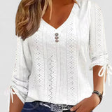 Maybelle | Bluză elegantă cu decolteu în V