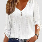 "Maybelle | Bluză sofisticată cu decolteu în V"