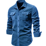 Cămașă - Amestec Respirabil de Formă Lungă și Control al Căldurii