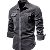 Cămașă - Amestec Respirabil de Formă Lungă și Control al Căldurii