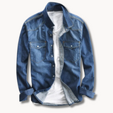 Cămașă - Amestec Periat cu Butoni în Față și Ajustare Caldă și Respirabilă