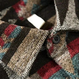 Cămașă Sacou – Amestec de Țesături cu Model Aztec și Formă Confortabilă