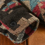 Cămașă Sacou – Amestec de Țesături cu Model Aztec și Formă Confortabilă