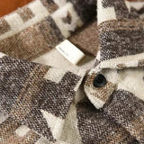 Cămașă Sacou – Amestec de Țesături cu Model Aztec și Formă Confortabilă