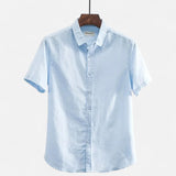 Cămașă - Amestec Ușor cu Butoni și Ventilație Respirabilă