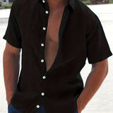 Cămașă - Amestec Ușor cu Mâneci Scurte și Mișcare Ușoară