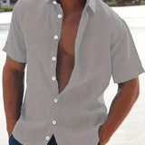 Cămașă - Amestec Ușor cu Mâneci Scurte și Mișcare Ușoară