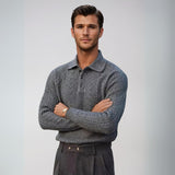 Antonio | Cămașă din poliester cu guler de scorțișoară