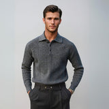 Antonio | Cămașă din poliester cu guler de scorțișoară