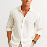 Cămașă - Guler Inteligent și Buton Complet pentru Mișcare Ușoară