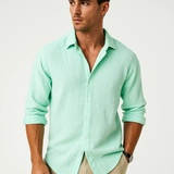 Cămașă - Guler Inteligent și Buton Complet pentru Mișcare Ușoară