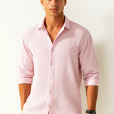 Cămașă - Guler Inteligent și Buton Complet pentru Mișcare Ușoară