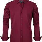 Cămașă - Material Elastic și Mișcare Fără Șifonare