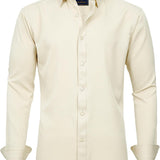 Cămașă - Material Elastic și Mișcare Fără Șifonare