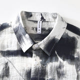 Cămașă cu Mâneci Scurte - Imprimare Frontală & Croială Relaxată