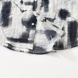 Cămașă cu Mâneci Scurte - Imprimare Frontală & Croială Relaxată