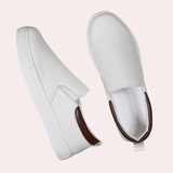Pantofi Slip On - Partea Superioară din Amestec de Pânză și Talpă Flexibilă