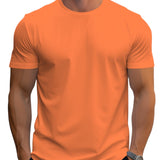 Tricou – Croi Regular din Amestec de Poliester cu Decolteu Moale