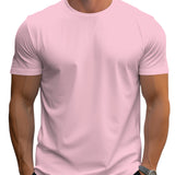 Tricou – Croi Regular din Amestec de Poliester cu Decolteu Moale