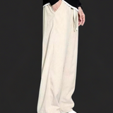 Pantaloni - Amestec de Catifea Cotel cu Croi Drept și Ajustare Spațioasă