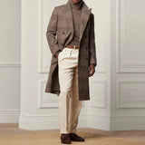 Pantaloni - Croială Dreaptă din Amestec Moale și Talie Confortabilă