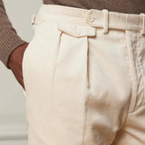 Pantaloni - Croială Dreaptă din Amestec Moale și Talie Confortabilă