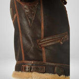 Hunter - Original jachetă de iarnă din piele pentru bărbați