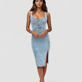 Amalia™ | Rochie din denim ajustată