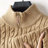 Miguel | Hanorac cu fermoar din țesătură mixtă cu senzație ultra moale