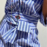 Della™ | Rochie cămașă cu dungi