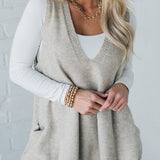 PALOMA – VESTĂ DIN TRICOU CU BUZUNARE CONFORTABILĂ