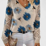 LIZA | Elegant pullover cu flori