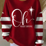 Zor Nicolae - Pulover de Crăciun cu imprimeu text